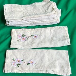 Floral Embroidered 9 pcs towels